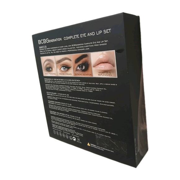 4 Pc Set BCBGeneration Natural Complete Eyes Liner Mascara Lip Set Talc Free New - Picture 4 of 11